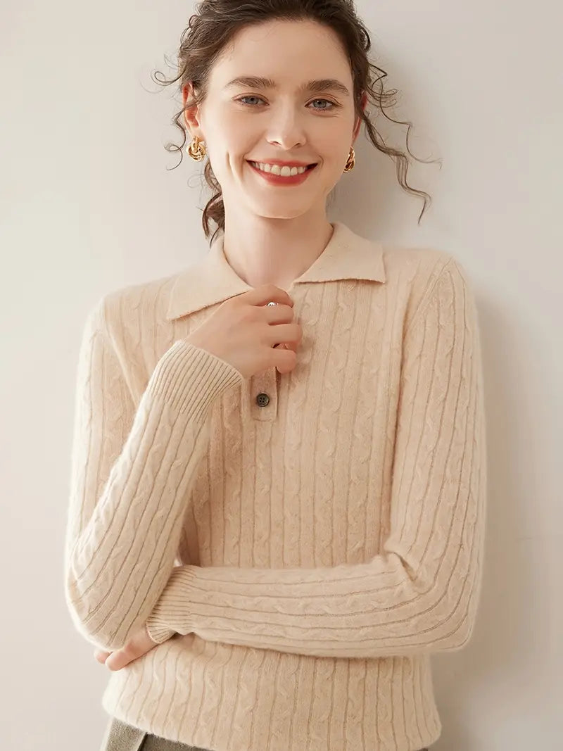 Women'S Sweater - Rich Red Long Sleeve Turtleneck Pullover Sweater, Elegant Collar Formal & Everyday Sweater for Fall/Winter