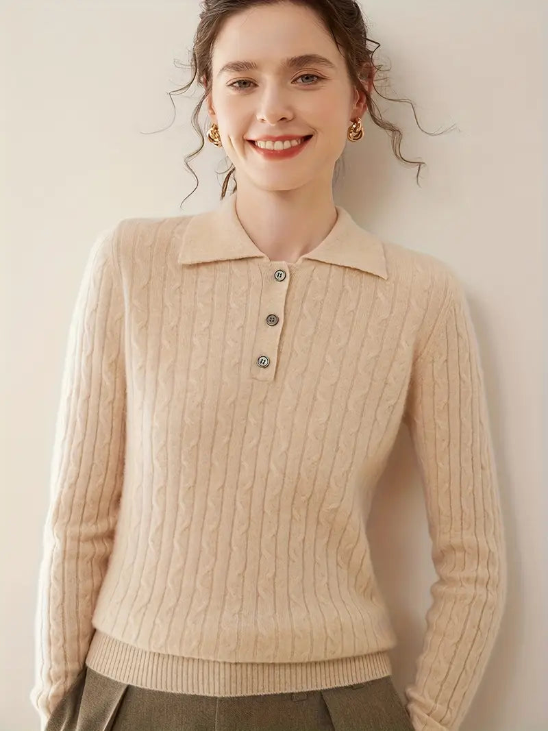 Women'S Sweater - Rich Red Long Sleeve Turtleneck Pullover Sweater, Elegant Collar Formal & Everyday Sweater for Fall/Winter