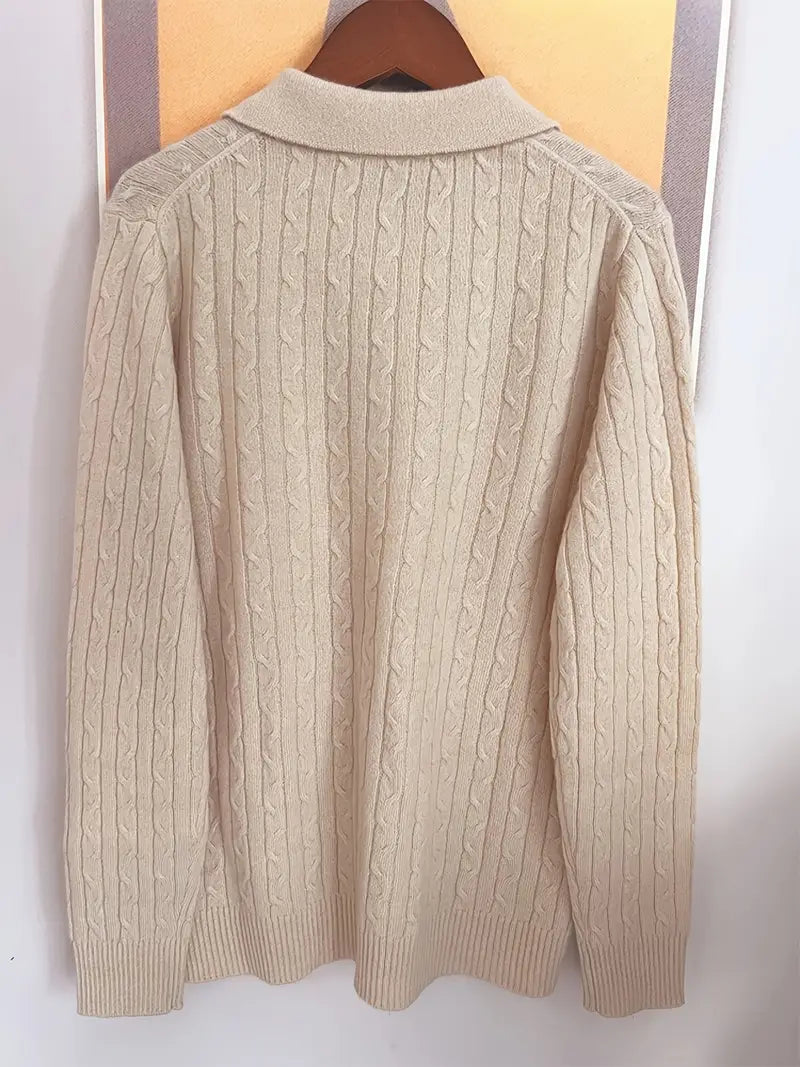 Women'S Sweater - Rich Red Long Sleeve Turtleneck Pullover Sweater, Elegant Collar Formal & Everyday Sweater for Fall/Winter