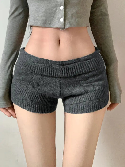 [Cute Summer Shorts] Women's Straight Leg Ribbed Texture Shorts | Solid Color Machine Washable Casual Summer Shorts, Comfortable Daily Wear, Cute Versatile Outfit Essential