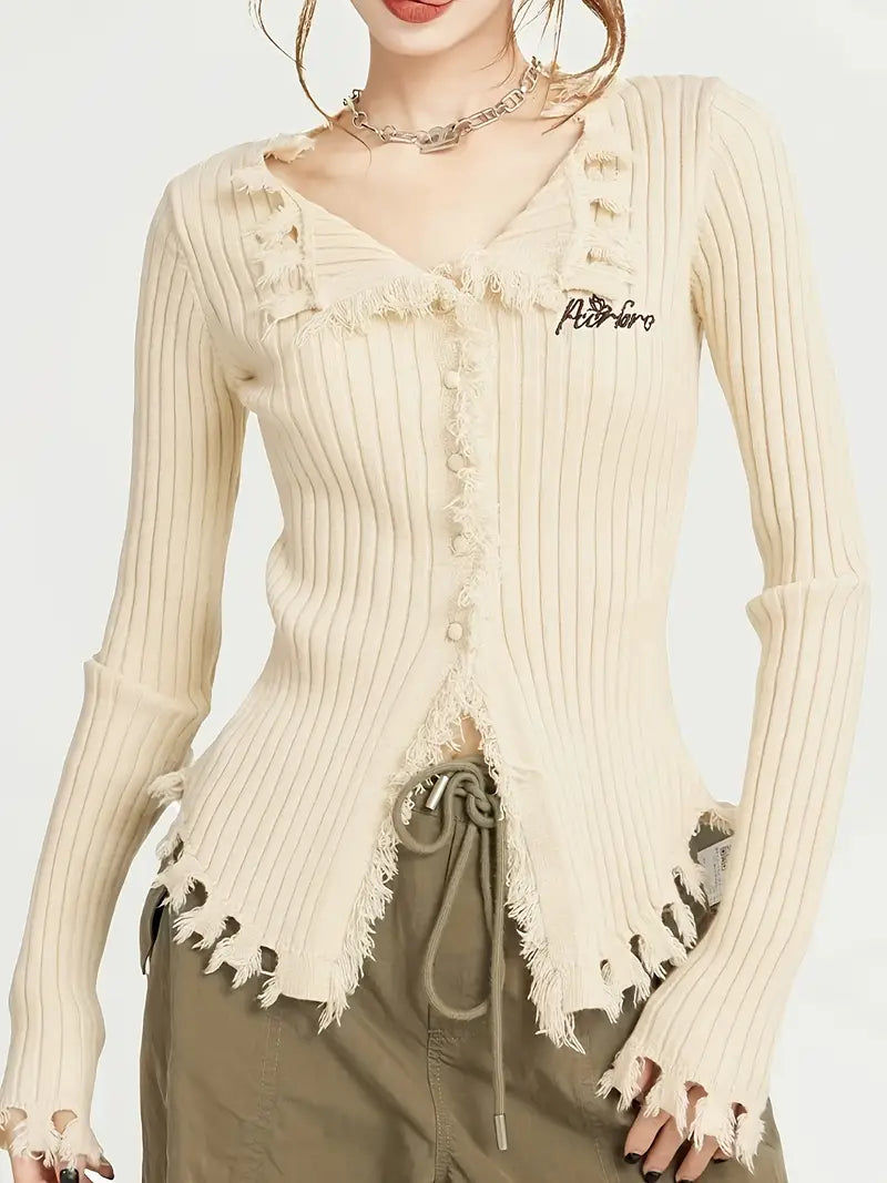 Women'S Sweater - Stretchy V-Neck Sweater Blouse, Long Sleeve Tops for Fall, Office & Party Outfits - Elegant Layering Piece for Everyday Formal Events, Seasonal Wardrobe Staple, Chic Knitwear, Soft Fabric, Versatile Top, Fashion Lovers