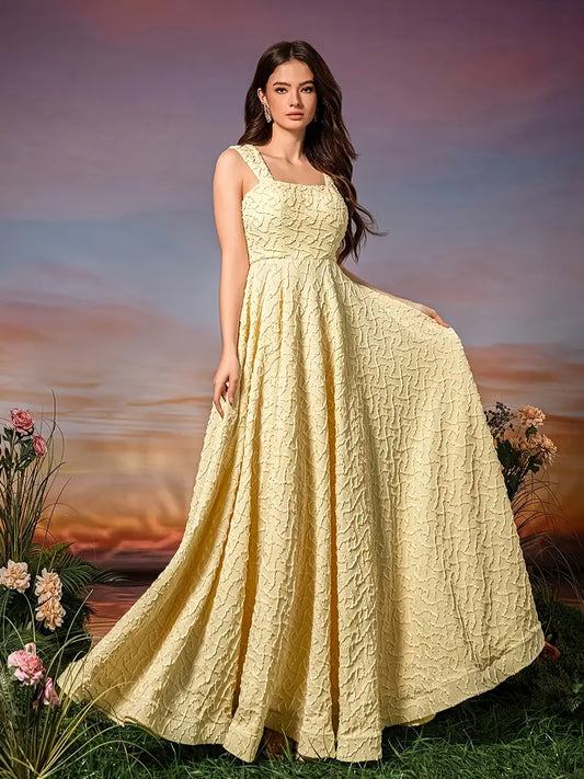Elegant Women'S Off-Shoulder Mermaid Gown with Ruched Detail - Sleeveless, Strapless, Floor-Length, Polyester, Spring/Summer, Adult Sizes, Elegant Event Wear|Fitted Design|Polyester Fabric