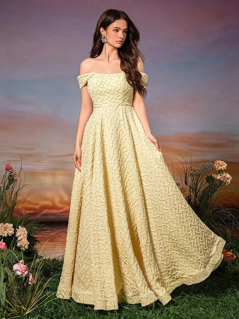 Elegant Women'S Off-Shoulder Mermaid Gown with Ruched Detail - Sleeveless, Strapless, Floor-Length, Polyester, Spring/Summer, Adult Sizes, Elegant Event Wear|Fitted Design|Polyester Fabric